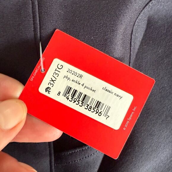 NWT SPANX Perfect Pants Ankle 4 Pocket Classic Navy Blue $128 3X - Picture 6 of 7